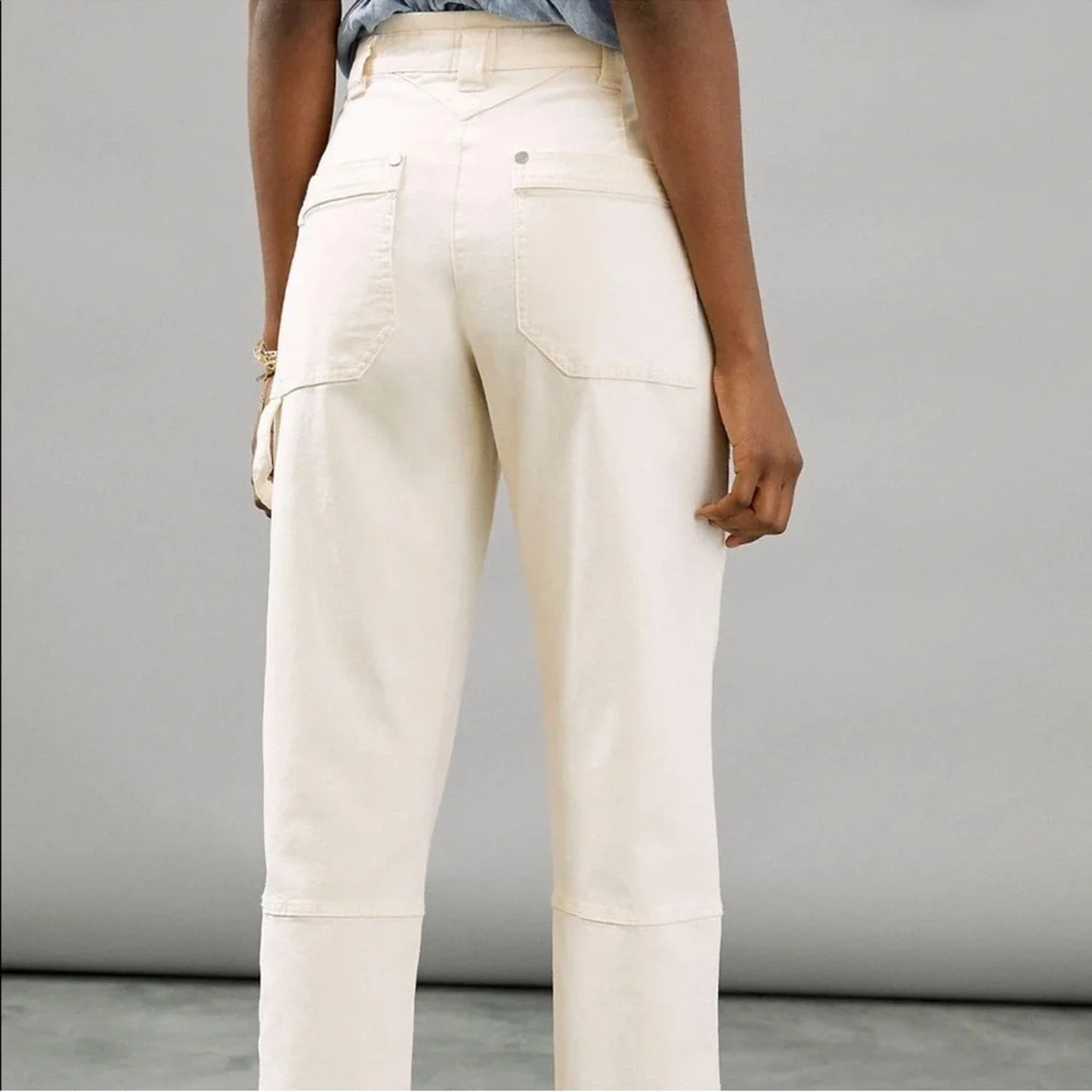 Maeve by Anthropologie Women’s Cargo Pants in Light Cream